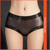 Shiny Ice Silk Seamless Brief Low-Waist Underwear
